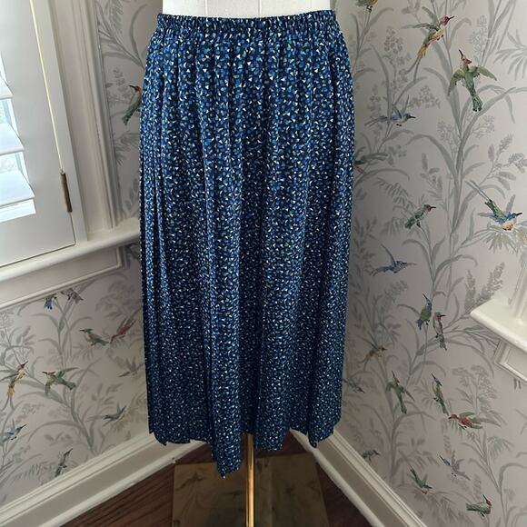Leslie Fay vintage pleated skirt made in USA size 12 - Picture 1 of 4